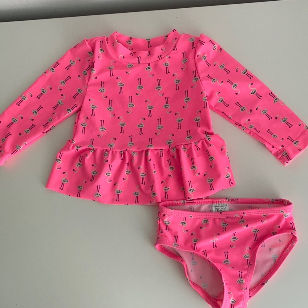 Just One You by Carter Flamingo Two piece Swimsuit